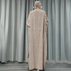 Europa y américa moda de las mujeres de fábrica al por mayor manga corta verano fresco hijab vestido largo conjunto de dos piezas flores impresas vestidos musulmanes vestidos mujeres africanas details Picture